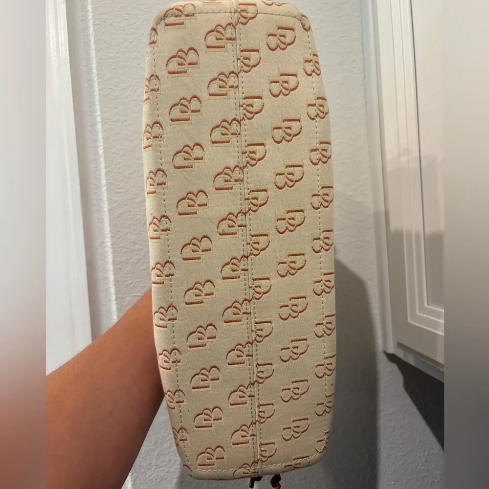 Dooney & Bourke Cream and Brown Hobo Bag EUC - Picture 4 of 5